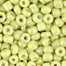 Seed beads 6/0 (4mm) Luminary green